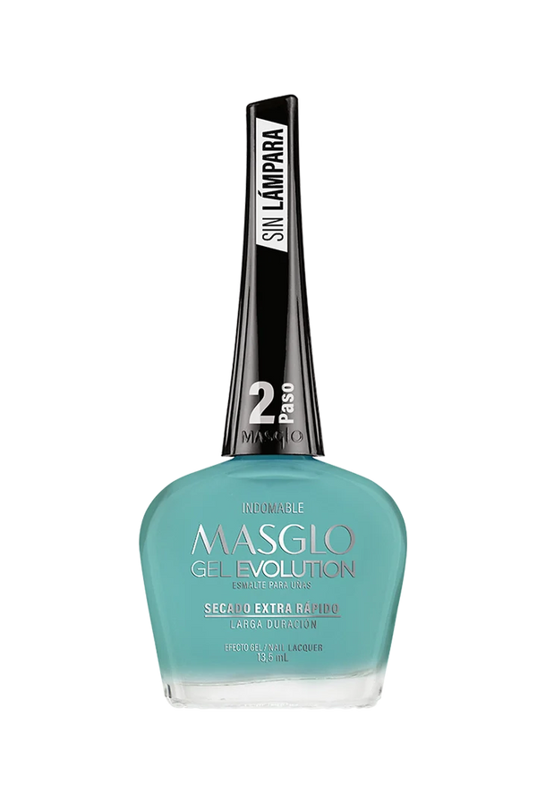 INDOMABLE - ESMALTE GEL EVOLUTION EFECTO GEL MASGLO 13,5 ML CREMOSO - GAMA VERDE