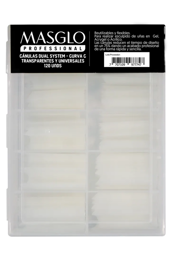 CÁNULA DUAL SYSTEM ACRYGEL CAJA X 120 MASGLO