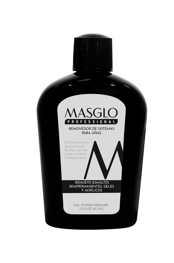 REMOVEDOR DE SISTEMAS PARA UÑAS 60 ML MASGLO