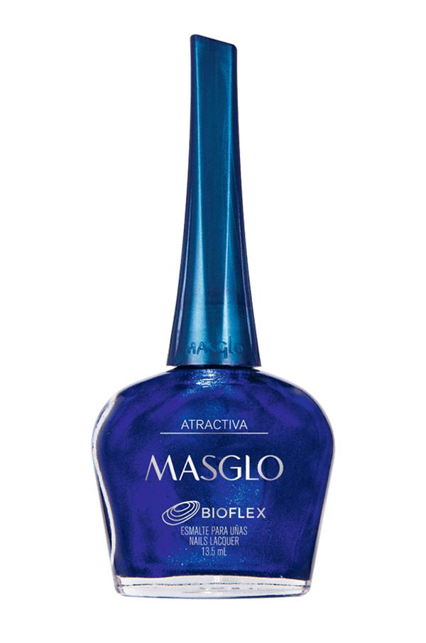 ATRACTIVA - ESMALTE TRADICIONAL PERLADO MASGLO 13,5 ML - GAMA AZUL
